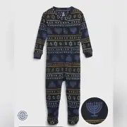babyGap 100% Organic Cotton Hanukkah Pajamas One-Piece 12-18 months