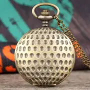 Retro Ball Series Quartz Pocket Watch Lot with Chain Gift for Students Boy Girl