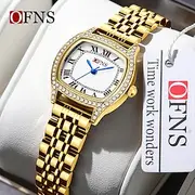Women Quartz Watch Minimalist Fashion Casual Wristwatch Luminous Waterproof World Time Decoration Stainless Steel Watch
