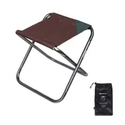 Nevenka Portable Folding Camping Stool Traveling Foot Stool-Coffee