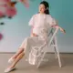 影樓工作室孕婦裝新款復古中國風孕婦照服裝媽咪連衣裙拍照服裝