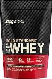 OPTIMUM NUTRITION Gold Standard 100% Whey Protein Powder, Double Rich Chocolate, 454 g