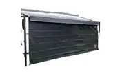 Campsmart XD 3.4m Black Caravan Privacy Screen 1.95m Extra Drop Roll Out Awning