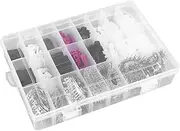 115 Set JST MX SM Connector, Male Female Housing Plug Connector Crimp Terminal Wire Assortment Kit, for Remote Control Fixed Wing Drones, RC Cars