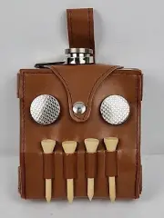 Fairly Odd Novelties ALL IN ONE SET 6oz Flask Spot Markers Hardwood Golf Tees