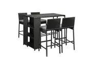 Livsip Outdoor Bar Table and Stools Set(5 Piece)