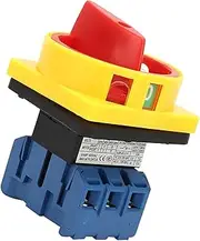 25A 32A Load Circuit Breaker Switch 3 Pole 2 Position Cam On Off Power Switch Applicable to Machine Tools Machinery Chemicals Textiles (32A)
