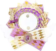 Can Badge Pain Rosette with Wings Rosette Angel 57mm 58mm Pain Bag Decoration Handmade Rosette Ribbon Black Black