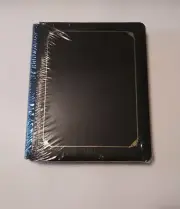Creative Memories Tribute Bookshelf Back 8.5" X 11 Scrapbook BLACK W/Gold 2002