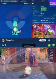 Pokemon Scarlet/Violet ✨SHINY TREECKO EGG 6IV Jolly Hatch Your Egg TRADE