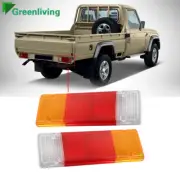 PAIR Tail Light LENS for Toyota Hilux Landcruiser 75-79 Series Tray Ute 05-11