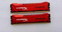 在飛比找露天拍賣優惠-金士頓DDR3 2400 8G SAVAGE駭客神條Hype