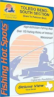 Toledo Bend-South Section (Dam to Patroon Bay - LA/TX) Fishing Map