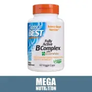 Doctor's Best Fully Active B-Complex 60 Veg Capsules Co-Enzyme B complex