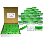 200 Pieces 3 Gram/3ML Plastic Makeup Cosmetic Lotion Salve Sample Jar Containers