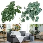 Green Artificial Taro leaves 29 Leaves Turtle Leaves Vine Creative Plant Wall