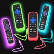4Pack Case for Roku Remote Cover for Hisense/TCL Roku TV Steaming Stick/Expre...
