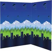 Battle Royal Video Game War Kids Birthday Party Decoration Backdrop Room Roll