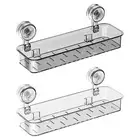 Suction Cup Shower Shelf Kitchen Spice Rack for Bathroom Laundry Room Accs