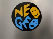 2 pack Arcade Round NEOGEO Neo GEO Gloss Yellow/Blue Vinyl Decal Sticker 3"x 3"
