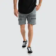 [Nena and Pasadena] Viper Denim Short Iron Gate 28