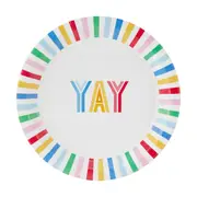 16 Piece Bright Paper Plates