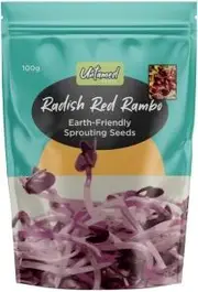 Untamed Radish Red Rambo Earth-Friendly Sprouting Seeds G/F 100g