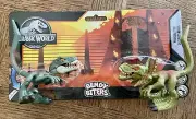 Jurassic World Bendy Biters Figure Pack - Dilophosaurus Velociraptor