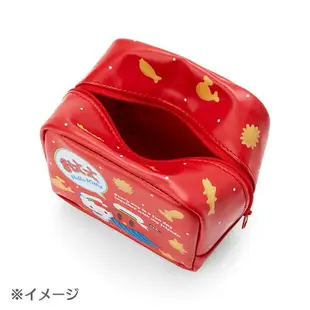真愛日本 布丁狗 鯨魚 森永製菓 鯨魚餅聯名 PU皮革 方形收納包 收納包 化妝包 拉鍊包 JD22