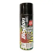 12 x Boston Matt Black Spray Paint Cans 250 Gram High Gloss Rust Protection