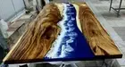 60" x 36" Epoxy Resin Table Top / epoxy Dining table Unique resin Art Piece