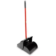 Libman 12" x 36" High Power Closed Lid Lobby Dustpan with Handle - Commercial Gr