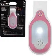 Clipglow Nurse Light Clip On for Night Shift - Bright, Lightweight Magnetic, Portable, USB Rechargeable Flashlight for Badge, 8-10 Hours Battery, 4 Settings 10-25 Lumens - Nurse Gift|Pink