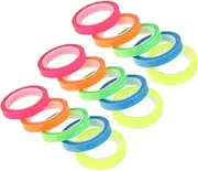 Angoily Waterproof Highlighter Tape 15 Rolls Page Markers Compact Sticky Flags School Book Tabs