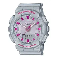 在飛比找ETMall東森購物網優惠-【CASIO 卡西歐】G-SHOCK 雙顯女錶 樹脂錶帶 防