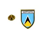 pins pin's flag national badge backpack hat shield world saint lucia