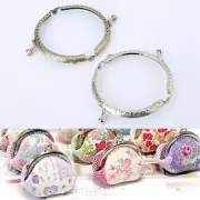 8.5cm Metal Purse Frame Bag Purse Making Sewing Half Round Mouth Handle 2 Color