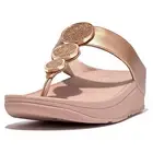 FitFlop™ Women's Halo Bead-Circle Metallic Toe-Post Sandals - Rose Gold NIB