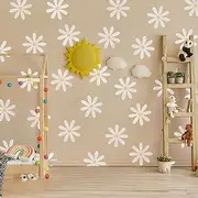 10 PCS Daisy Wall Stickers for Baby Girl Toddler Bedroom, Wall Decal, Children Flower Stickers, Nursery Wall Art, Living Room and Classroom Decoration