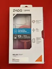 Phone Case for iPhone 13 Pro ZAGG Gear4 Milan Case with MagSafe Rose and Clear