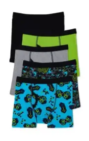 Wonder Nation Boys 5pr Boxer Briefs Size XL 14/16 NWT