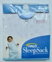 Halo Baby Girls SleepSack Light Cotton Blanket Size Small 0-6 Months Pink Hearts