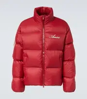[Amiri] Amiri Bones logo patch-appliqué down jacket AU 96 red