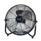 Unbranded Floor Fan 3-Speed+Built-In Carry Handle+Adjustable Tilt Fan Head Black
