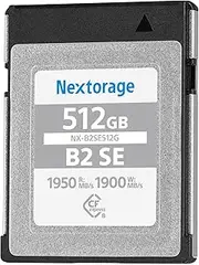 Nextorage CFexpress Type B Card SE Series 512GB max Read 1950MB/s/max Write 1900MB/s, NX-B2SE512G/INE