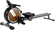 Everfit 16 Level Magnetic Rowing Machine for Home with App Connect Walnut