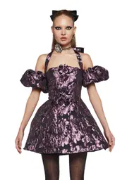 [Dolls Kill] Polished Poise Mini Dress - Black (Brooklyn)