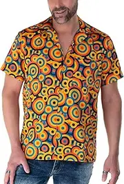 [COMYCOM] 70s Circles Short-Sleeved Shirt
