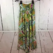 Nicole Miller Palazzo Ankle Pants Womens Size XS Wide Leg Tropical Beachy Resort