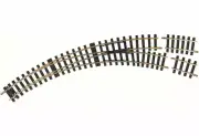PIKO 35225 ~ New ~Right Hand Curved Switch Manual Turnout Track R3 - R5 ~G Scale